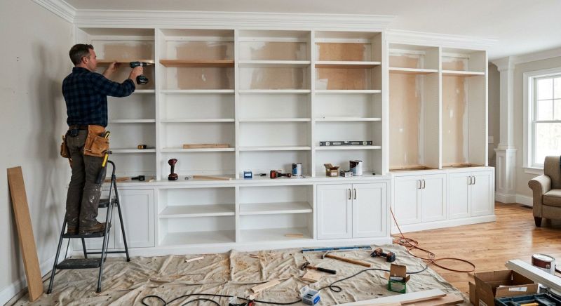 Bookcase Painting Service